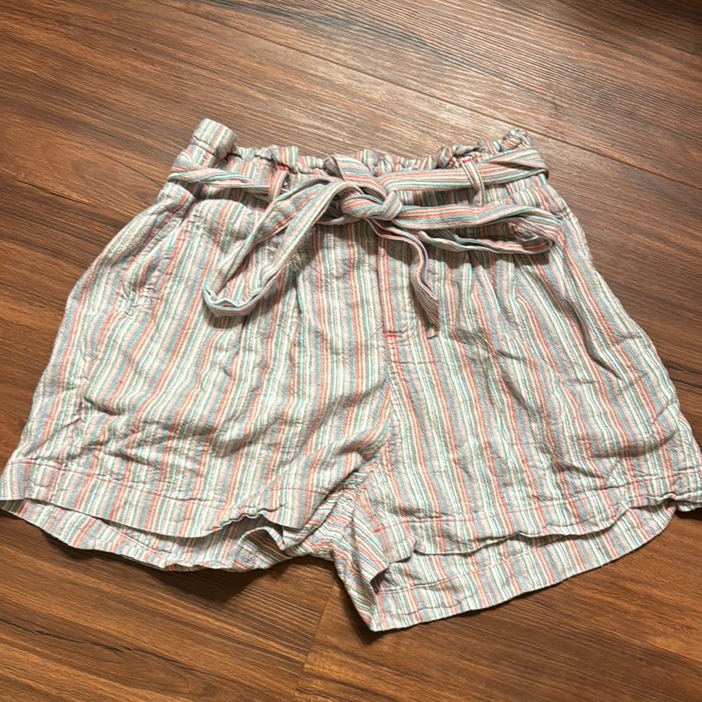 American Eagle Outfitters Striped High Waist Shorts
